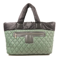 CHANEL 尼龍Coco Cocoon銀扣肩背袋