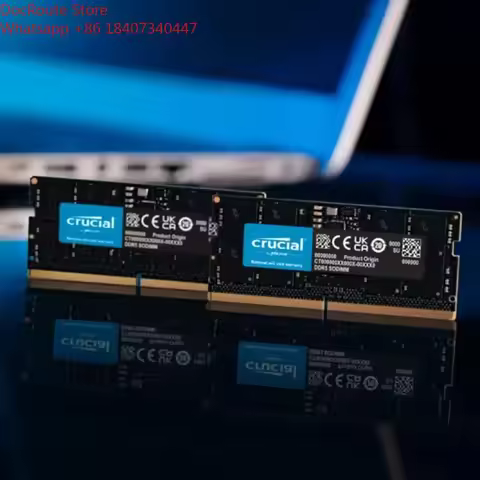 For Crucial DDR5 SODIMM Laptop RAM 16GB 32GB 48GB 24GB 5600MHz 4800MHz Notebook Memory Module Upgrad