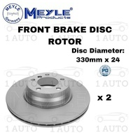MEYLE GERMANY FRONT BRAKE DISC ROTOR 330mm BMW F30 328i F34 GT 328i F32 428i F36