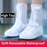 Shoe Rain Cover Waterproof Silicone Non Slip Boots kids Shoes Penutup Kasut Hujan Silikon Kalis Air 