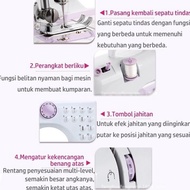 Mesin Jahit Mini Portabel 12 Stitch Pola 1 Mesin Jahit Listrik Pakaian Jahit Tangan Mesin Jahit Port