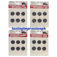 7Gypsies Typewriter Words 6/Pkg