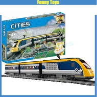 60197 Passenger Train Building Blocks City RC Train DIY Railway Set Gifts Toys for Boys and Girls