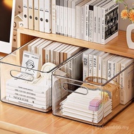 Office Acrylic Storage Box Stationery Transparent Desktop Book Basket Shelf Desk stock File Box Dorm