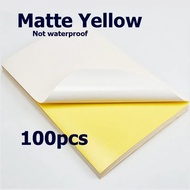 Kraft Home Supplies A4 Printable Sticker Paper Matte Glossy 100 Sheets Laser Inkjet Printers Matte G
