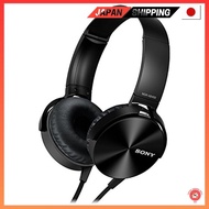 【Direct from Japan】SONY headphone MDR-XB450: Closed type foldable Black MDR-XB450 B