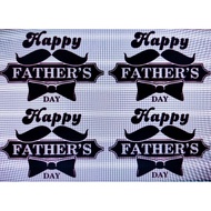 STIKER HAPPY FATHERS DAY 4IN1 UNTUK BELON SAIZ 10-14INCI
