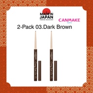 Canmake Tokyo Creamy Touch Liner 03.Dark Brown 【2-Pack】