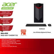Acer Nitro N50-650-13400W11G Gaming Desktop PC ( I5-13400F, 8GB, 512GB SSD, RTX4060 8GB, W11 )