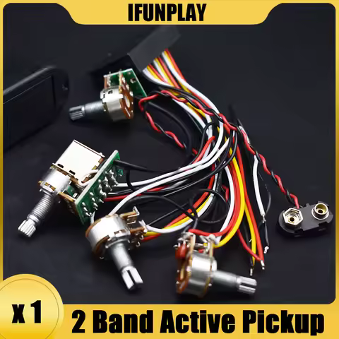 Push Pull Pots 2 Band Bass Preamp for Active Passtive Bass Electric Guitar Circuit Guitar Pots Picku