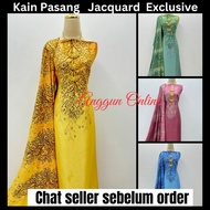 Kain Pasang Jacquard Premium/Kain Pasang Floral Jacquard/Kain Pasang Jacquard/Kain Pasang Terkini/Kain Corak Bunga