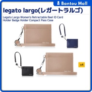 Legato Largo Women's Retractable Reel ID Card Holder Badge Holder Compact Pass CaseDirect from JAPAN