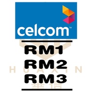 Celcom Prepaid Topup RM1, RM2, RM3, RM5 (Direct Topup)