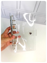 Buku Binder Transparan ukuran A6 | 6 Ring Hold | Binder PVC | Binder Keuangan