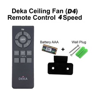 DEKA Ceiling Fan Remote Control Fan R3 /R4/ D3 / D4 /G3 /G4/ X3 Remote Control 3 Speeds Without Ligh
