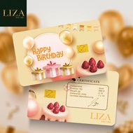 LIZA EMAS 999.9 Gold Bar Happy Birthday 0.10gram