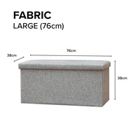 (JIJI.SG) ARLETA Foldable Stools - Foldable Storage Stool - Leather / Ottomans / jt