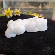 Pixiu Pendant Necklace Large Jade A++++ (28.1G), Feng Shui Pixiu Pendant S6642-S3-5347