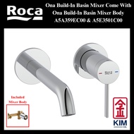 Roca Ona Build-In Basin Mixer (A5A359EC00 & A5E3501C00)  | Mixer Tap | Hot & Cold Tap | Basin Faucet