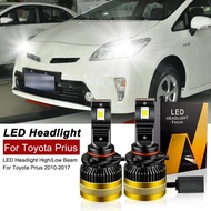 2PCS 30000lm For Toyota Prius 2010 2011 2012 2013 2014-2017 Car LED Headlight Bulbs High Low Beams  