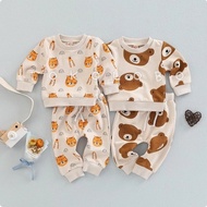 Tokolobo WAREHOUSE SALE AKAHA CHILDREN'S SET [ESTIMATION 3 MONTHS - 3 YEARS] Long SET with SNI Boys'