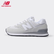 hot sold New Balance NB ผู้ชายและผู้หญิงคู่ฤดูร้อนย้อนยุคสีเทาอ่อนกีฬาน้ำหนักเบาและรองเท้าลำลอง ML57