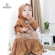 GAMIS BAYI 0-4thn BRUKAT KHALISA JERSEY TWIST PREMIUM ORIGINAL by DZAKIRA baju kurung budak perempua