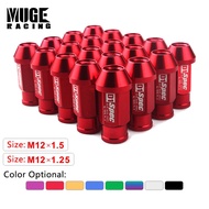 Universal 20PCS D1 Spec Wheel Lug Nuts M12x1.5/1.25 Car Modified Aluminum Performance Auto Racing Wh