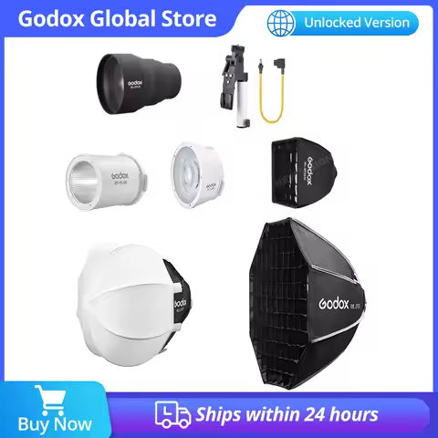 Godox ML100R Accessories RF-ML45 Lens Reflector ML-CFL5 Silicone Fresnel ML-CS30 ML-SF3030 Softbox