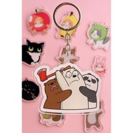 WE BARE BEAR keychain WE simple are bears