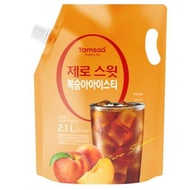 [0kcal] K-Food Tamsa Zero Sweet Peach Iced Tea 2.1L Sugar-Free Drink