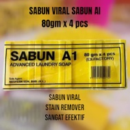 ✨4 X 80GM ✨ SABUN VIRAL SABUN GANSO  LAUNDRY SOUP  SABUN KUNING YELLOW SOUP SABUN BAJU SEKOLAH