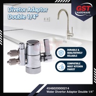 Water Filter Head Diverter Adaptor Kepala Paip Air Two Way Kepala Penapis Air Splitter Air Kitchen W