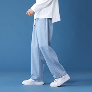 y2k jeans baggy jeans men y2k Men's Spring/Summer Loose Straight Leg Jeans - Casual Wide Leg
