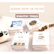 4R size photoAlbum contains 100 slots / familyAlbum / 4R size photoAlbum