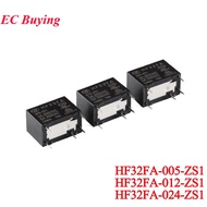 2Pcs/1Pcs HF32FA/005-ZS1 012-ZS1 024-ZS1 HF32FA-012-ZS1 HF32FA-024ZS1 5VDC 12VDC 24VDC DC 5V 12V 24V