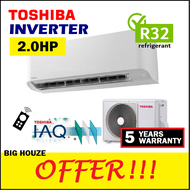 Toshiba 2HP DC INVERTER R32 Air Conditioner RAS-H18U2KCV 2.0HP Air Cond Energy Saving (5 Year Warranty) Aircond