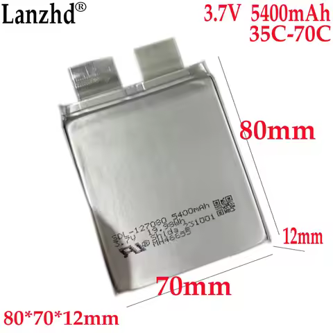 3.7V High Rate 35C 70C Li Battery 5400mAh Batteries for Starting Power Supply Automobile Igniter Bat