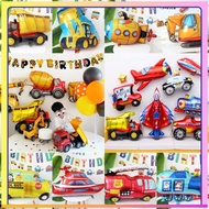 [Transportation Balloon] Train Balloon Engineering Vehicle Balloon Airplane Balloon Fire Truck Ballo