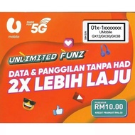 UMobile Simkad Unlimited Funz Pack GX12 GX30 GX38 Unlimited Internet Sim Pack