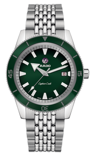 Rado Captain Cook Green Automatic Stainless Steel 42mm Mens Watch (R32505313)