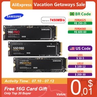 SAMSUNG SSD M2 Nvme 500GB 990 PRO 250GB Internal Solid State Drive 980 1TB hdd Hard Disk 980 PRO M.2 970 EVO Plus 2TB for laptop