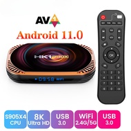 HK1 RBOX X4 Smart TV BOX Android 11 Amlogic S905X4 4G 32G 64G 128G Dual Wifi Media Player 1000M 4K 8K BT USB3.0 Set Top Box