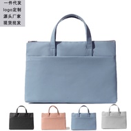 Trade pu Leather Ladies Office Laptop Bag Large Capacity Waterproof Horizontal Business Men's Bag Of
