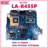 Dengan I7-11800h Cpu Rtx3050/rtx3050ti-v4g Gpu Motherboard Laptop Untuk Dell G15 5511 Notebook Mainb