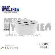 [Felton] 30+/-Pcs Food Disposable Plastic Container - FC 3000 (Microwave)