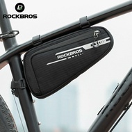 ROCKBROS Bicycle Frame Bag Triangle Reflective Bag 1.2L MTB Road Frame Tube Bag