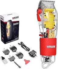 WMARK NG-108 Professional Zero Gapped Hair Clipper Self Sharpening Blade 7300 RPM Magnetic Motor cha