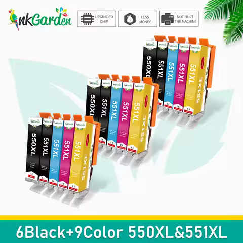 PGI550 XL Compatible Canon CLI 551 PGI 550 Ink Cartridge for Pixma iP7250 iX6850 MG5550 MG5650 MG645