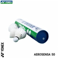 YONEX AEROSENSA 50 Premium Goose Feather Shuttlecock Tournament Grade 6/12 Pcs Tube AS-50 Badminton